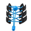 1pairs Spring Buckle Lazy Elastic Shoelaces For Adults And Children 110cm(NO.101 Blue)