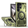 For Samsung Galaxy S25 Ultra 5G Armor II Series MagSafe Magnetic Holder Phone Case(Army Green)