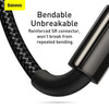 Baseus CAMLTWJ-01 1.5m 3.5A USB to 8 Pin + USB-C / Type-C + Micro USB 3 in 1 Fast Charging Data Cable(Black)