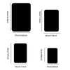 4pcs 30cm x 20cm Round Corner Models Rectangle Acrylic Mirror Stereo Wall Stickers(Gold)