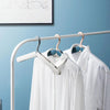 Travel Folding Hanger Portable Drying Rack With Small Clamps(Blue)