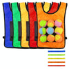 Children Dodgeball Vest For Parent-child Outdoor Games With 5 Balls, Specification: Large + 5 Tails (Orange)