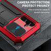 For Samsung Galaxy S25+ 5G R-JUST Sliding Camera Life Waterproof Holder Phone Case(Red)