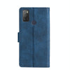 For Alcatel 1S 2021 / 3L 2021 Skin Feel Crocodile Texture Magnetic Clasp Horizontal Flip PU Leather Case with Holder & Card Slots & Wallet(Blue)