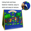 Storytelling Forest Animal Felt Sheet Early Education Enlightenment Awareness Teaching Kids(Red)