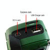 DE13 Hand-Cranked Power Full Band Solar Charging Emergency Outdoor Radio(Green)
