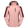 Women Winter Fleece Windproof Warm Jacket Outdoor Waterproof Breathable Mountaineering Clothing, Size: XL(Pink)