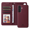 For Samsung Galaxy A36 5G BETOPNICE BN-005 2 in 1 Detachable Imitate Genuine Leather Phone Case(Wine Red)