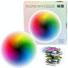 Round Adult Plane Puzzle Jigsaw Toy 500 Pieces, Diameter: 48CM(Rainbow)