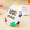 3888 Calendar Electronic Wall Clock LCD Round Wall Clock(White)