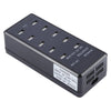 DC 5V 10A 50W 10 USB Multi Port Charger Adapter, Plug:US Plug