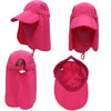 outfly 360 Degree Anti-Ultraviolet Hat Quick Drying Sun Cap, Size: Adjustable(Child Rose Red)