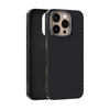For iPhone 13 Pro Max ABEEL C Carbon Fiber Series 6D Micro Relief MagSafe Phone Case(Black)
