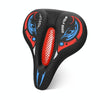 Bicycle Seat Cover Thickened Silicone Shock-absorbing Saddle Cover(Red)