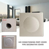 Square Air Conditioning Hole Decoration Cover Wall Hole Plug, Style: 9cm White