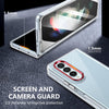 For Samsung Galaxy Z Fold3 5G lce Folding Series Integrated Clear PC Phone Case(Red)