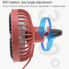 F829 Portable Car Air Outlet Electric Cooling Fan with LED Light(White)