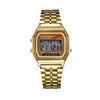 Unisex Sports Watches LED Digital Waterproof Quartz WristWatch(Gold)