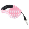 Pink Retractable Dog & Cat Lead 5m (Up to 15kg)