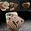 Poker Magnetic Metal Slider Stress Relief Toy EDC Top Spinning Poker Toys Decompress, Color: Bronze