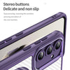 For Samsung Galaxy S24 5G Carbon Fiber Texture MagSafe Translucent Phone Case(Purple)