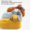 Baby Socks Cartoon Print Glue Strap Baby Anti-Slip Floor Socks Size: S 0-1 Years Old(Yellow)