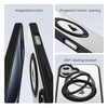 For iPhone 15 Pro Max High Transparency 360 Degree Rotating Holder MagSafe Phone Case(Transparent)