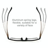 Black Frame Spring Hinge Anti Fatigue & Blue-ray Presbyopic Glasses, +2.00D