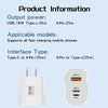 PD30W USB-C / Type-C + 8 Pin + USB Charger with Type-C to 8 Pin Date Cable(EU Plug)