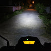 Motorcycle Headlights 250LM 6000K White H6M/PX15D 5W 16LEDs SMD-2835 Lamps, DC 12V (White Light)