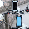 Universal 360 Degrees Free Rotation ABS Motorcycle Phone Bracket Mountain Bike Navigation Bracket GPS/Mobile Holder for 3.5-6.5 inch Mobile Phone(Green)