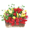 2 PCS 1:12 mini Doll House Dollhouse Garden Scene Simulation Flower Potted Clay Flower(Colour)