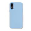 For iPhone XR Skin Feeling Jelly Series TPU + PC Full Coverage Phone Case(Blue)