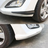 1 Pair Car Carbon Fiber Silicone Bumper Strip, Style: Long (Grey)