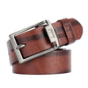 Dandali XX828 Men Casual Retro Pin Buckle Leather Belt Waistband, Length: 110-125cm (Coffee)
