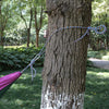 DR001 Outdoor Single Leisure Parachute Cloth Hammock Indoor Swing(Purple + Dark Green)