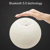 Magnetic Levitation Bluetooth Speaker Ornament Desktop Ambient Glow Night Lights, Style: Dark Pattern Moon(EU Plug)