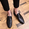 Men Comfortable Gentleman Business Fashion Pointed Dress Men Shoes, Size:47(Black)