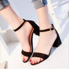Women Summer Open Toe Sandals, Size:39(Black)