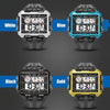 SYNOKE 6861 Outdoor Luminous Waterproof Multi-Function Square Large Screen Display Sports Electronic Watch(Black Gold)