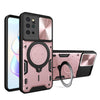 For Samsung Galaxy S20+ CD Texture Sliding Camshield Magnetic Holder Phone Case(Pink)