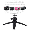 PULUZ 20cm Pocket Plastic Tripod Mount with 360 Degree Ball Head for Smartphones, GoPro, DSLR Cameras(Black)