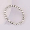 Women Fashion Charms Beads Ring Jewelry, Metal Color:925 silver(58mm)