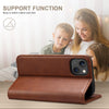 For Samsung Galaxy S25 5G Suteni Calf Texture Horizontal Flip Leather Phone Case(Brown)