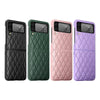 For Samsung Galaxy Z Flip4 Diamond Lattice Hinge Phone Case(Green)