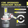 2pcs H13 18W 1800LM 6000K Waterproof IP68 Car Auto LED Headlight with 2 COB LED Lamps, DC 9-36V(White Light)