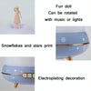 Doll Projection Night Light USB Charging Starry Sky Ocean Music Box, Spec: Standard Ver. 2.7W(Blue)