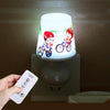 Plug-In Cup-Shaped Night Light Girl Bedroom Bedside Dim Lamp With Remote ControlCN Plug, Style: Happy Outing White