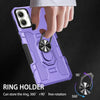 For Samsung Galaxy A05 Ring Holder Armor Hybrid Phone Case(Purple)