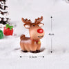 5pcs Christmas Decoration Accessories Micro Landscape Christmas Gift Resin Small Ornament, Style: Standing Elk